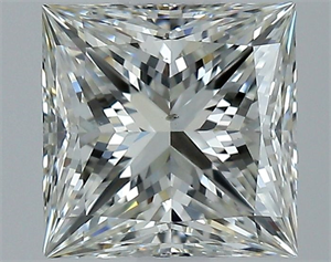 Foto Diamante Natural 1.51 quilates, Princesa , Color I, claridad SI1 y certificado GIA de