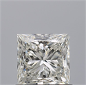 Natural Diamond 0.81 Carats, Princess with  Cut, H Color, VVS2 Clarity and Certified by IGI