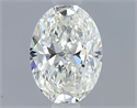 Natural Diamond 0.50 Carats, Oval with  Cut, H Color, VS1 Clarity and Certified by GIA