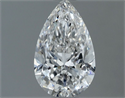 Natural Diamond 0.60 Carats, Pear with  Cut, F Color, VVS2 Clarity and Certified by GIA