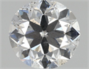 Natural Diamond 0.90 Carats, Round with Very Good Cut, D Color, SI2 Clarity and Certified by HRD
