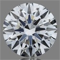 Lab Grown Diamond 1.09 Carats, Round with Ideal Cut, G Color, VS2 Clarity and Certified by IGI