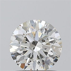 Picture of Natural Diamond 1.01 Carats, Round with Excellent Cut, H Color, SI2 Clarity and Certified by GIA