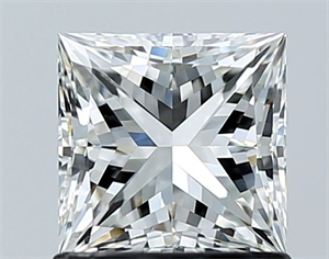 Picture of Natural Diamond 1.06 Carats, Princess with  Cut, H Color, VVS2 Clarity and Certified by GIA