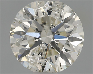 Picture of Natural Diamond 0.70 Carats, Round with Excellent Cut, I Color, I1 Clarity and Certified by IGI