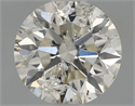 Natural Diamond 0.70 Carats, Round with Excellent Cut, I Color, I1 Clarity and Certified by IGI