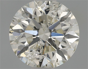 Picture of Natural Diamond 0.70 Carats, Round with Excellent Cut, I Color, I1 Clarity and Certified by IGI