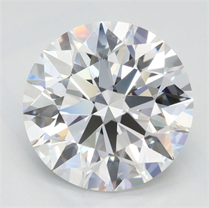 Picture of Lab Grown Diamond 2.09 Carats, Round with Ideal Cut, D Color, IF Clarity and Certified by IGI