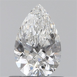 Picture of Natural Diamond 0.51 Carats, Pear with  Cut, E Color, SI1 Clarity and Certified by GIA