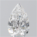 Natural Diamond 0.81 Carats, Pear with  Cut, D Color, VS2 Clarity and Certified by GIA
