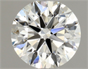 Natural Diamond 0.75 Carats, Round with Excellent Cut, I Color, VVS2 Clarity and Certified by GIA