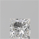 Natural Diamond 0.52 Carats, Princess with  Cut, F Color, VS1 Clarity and Certified by GIA