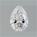 Diamante Natural 0.55 quilates, De pera , Color D, claridad VVS1 y certificado GIA