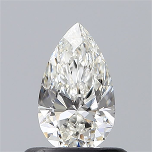 Picture of Natural Diamond 0.51 Carats, Pear with  Cut, H Color, VVS2 Clarity and Certified by GIA