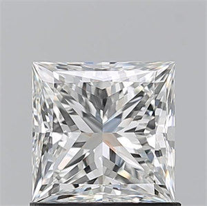 Picture of Natural Diamond 1.10 Carats, Princess with  Cut, H Color, VVS2 Clarity and Certified by GIA