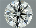 Natural Diamond 1.30 Carats, Round with Excellent Cut, K Color, VVS2 Clarity and Certified by IGI