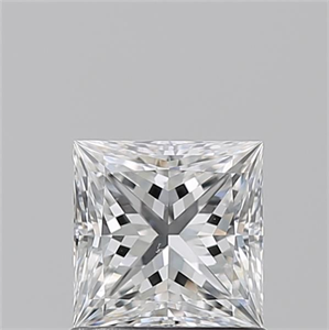 Picture of Natural Diamond 1.01 Carats, Princess with  Cut, F Color, VS2 Clarity and Certified by GIA