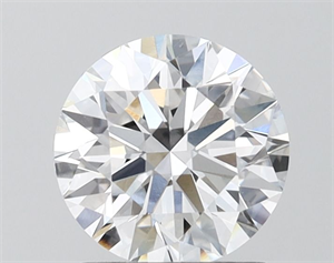 Picture of Lab Grown Diamond 1.50 Carats, Round with Ideal Cut, D Color, VVS2 Clarity and Certified by IGI
