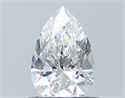 Natural Diamond 0.56 Carats, Pear with  Cut, F Color, VS2 Clarity and Certified by GIA