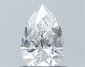 Picture of Natural Diamond 0.56 Carats, Pear with  Cut, F Color, VS2 Clarity and Certified by GIA
