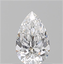 Natural Diamond 0.52 Carats, Pear with  Cut, D Color, VS2 Clarity and Certified by GIA