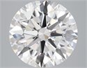 Del inventario de diamantes de laboratorio, 3.08 quilates, Redondo , Color D, claridad VS2 y certificado GIA