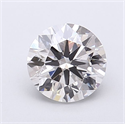 Lab Grown Diamond 1.23 Carats, Round with Excellent Cut, F Color, VVS2 Clarity and Certified by IGI