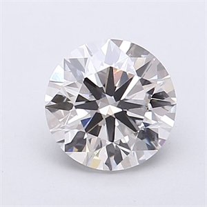 Picture of Lab Grown Diamond 1.23 Carats, Round with Excellent Cut, F Color, VVS2 Clarity and Certified by IGI