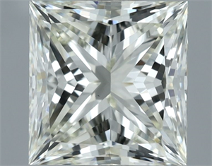 Picture of Natural Diamond 1.01 Carats, Princess with  Cut, K Color, VS1 Clarity and Certified by IGI