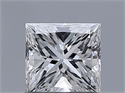 Diamante Natural 0.70 quilates, Princesa , Color E, claridad VS1 y certificado GIA