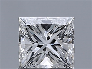 Foto Diamante Natural 0.70 quilates, Princesa , Color E, claridad VS1 y certificado GIA de