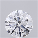 Lab Grown Diamond 1.03 Carats, Round with Ideal Cut, D Color, VVS1 Clarity and Certified by IGI