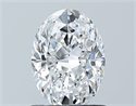 Natural Diamond 1.01 Carats, Oval with  Cut, D Color, VVS2 Clarity and Certified by GIA