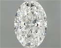 Diamante Natural 0.51 quilates, Ovalado , Color H, claridad VVS1 y certificado GIA