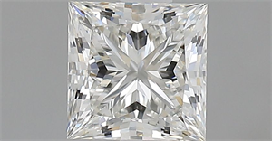 Picture of Natural Diamond 1.07 Carats, Princess with  Cut, H Color, VVS2 Clarity and Certified by GIA