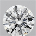 Lab Grown Diamond 1.06 Carats, Round with Ideal Cut, D Color, VVS2 Clarity and Certified by IGI