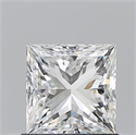 Natural Diamond 1.01 Carats, Princess with  Cut, H Color, VVS2 Clarity and Certified by GIA