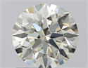 Natural Diamond 1.03 Carats, Round with Excellent Cut, J Color, VS1 Clarity and Certified by IGI