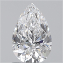 Natural Diamond 0.90 Carats, Pear with  Cut, D Color, SI2 Clarity and Certified by GIA