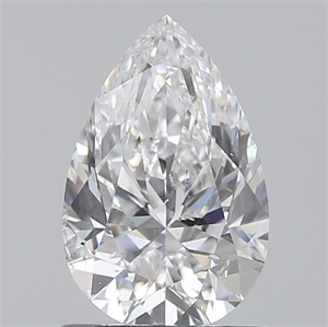 Picture of Natural Diamond 0.90 Carats, Pear with  Cut, D Color, SI2 Clarity and Certified by GIA
