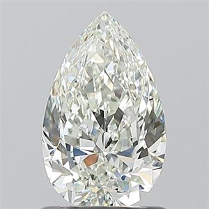 Picture of Natural Diamond 1.01 Carats, Pear with  Cut, H Color, VVS1 Clarity and Certified by IGI