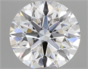 Lab Grown Diamond 0.71 Carats, Round with Ideal Cut, D Color, VVS2 Clarity and Certified by IGI