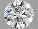Lab Grown Diamond 1.07 Carats, Round with Ideal Cut, D Color, VVS2 Clarity and Certified by IGI