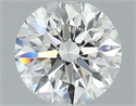 Natural Diamond 0.71 Carats, Round with Excellent Cut, F Color, VVS2 Clarity and Certified by GIA