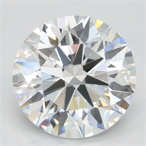Picture of Lab Grown Diamond 3.03 Carats, Round with Excellent Cut, D Color, FL Clarity and Certified by GIA