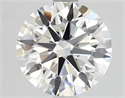 Natural Diamond 1.85 Carats, Round with Excellent Cut, G Color, VVS2 Clarity and Certified by GIA