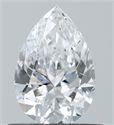 Natural Diamond 0.70 Carats, Pear with  Cut, D Color, SI2 Clarity and Certified by GIA