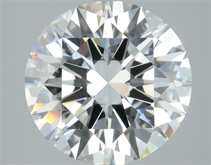 Picture of Natural Diamond 2.81 Carats, Round with Excellent Cut, F Color, VS2 Clarity and Certified by GIA
