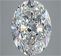 Natural Diamond 5.01 Carats, Oval with  Cut, E Color, VS2 Clarity and Certified by GIA