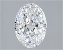 Natural Diamond 1.50 Carats, Oval with  Cut, D Color, VVS1 Clarity and Certified by GIA
